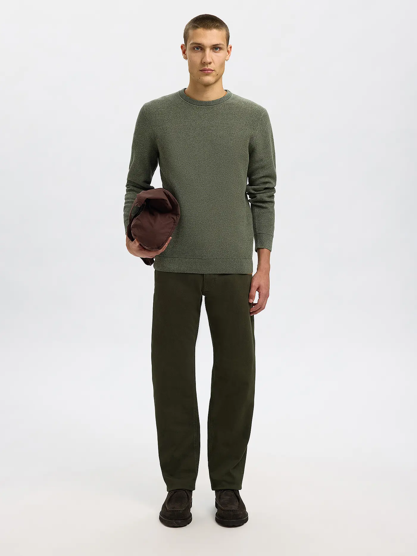 SELECTED | Pullover SLHROSS | olive